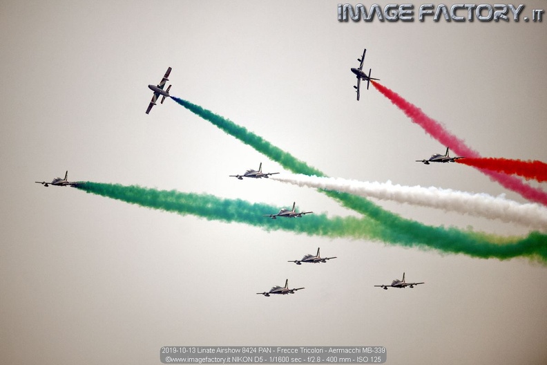 2019-10-13 Linate Airshow 8424 PAN - Frecce Tricolori - Aermacchi MB-339.jpg